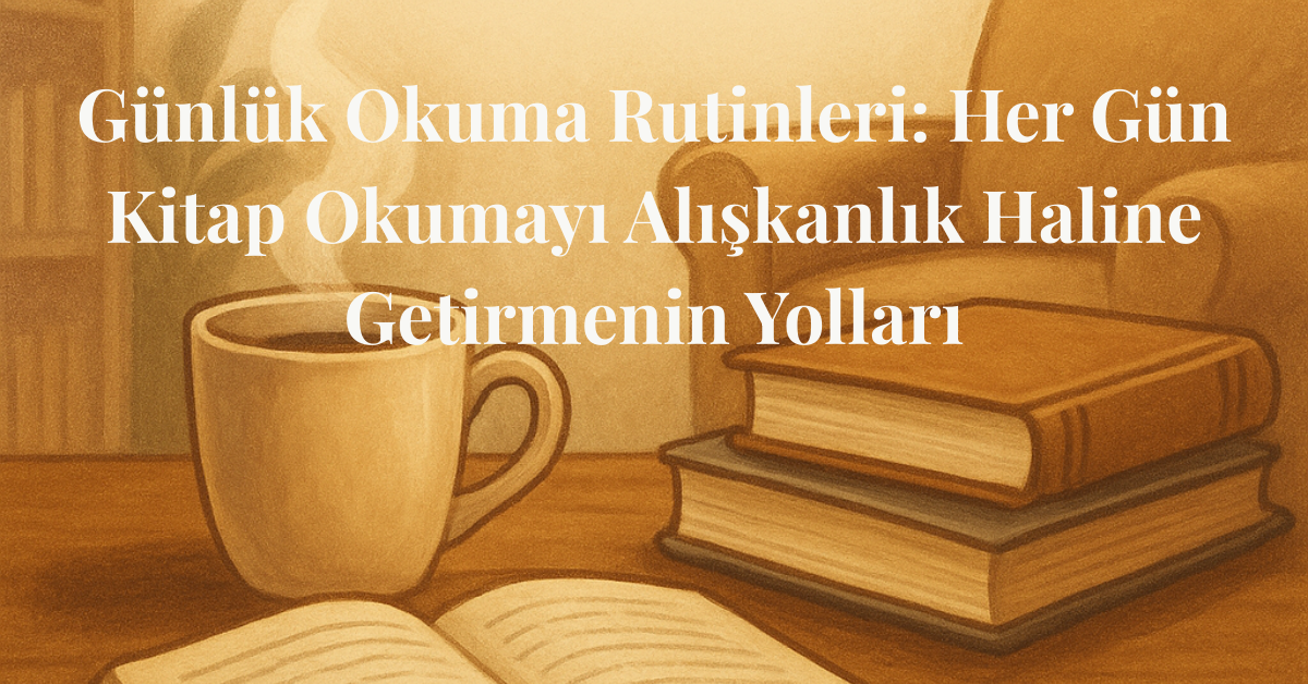 Günlük Okuma Rutinleri Her Gün Kitap Okumayı Alışkanlık Haline Getirmenin Yolları